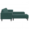 Sofa do salonu 3 pcs Ciemna zieleń