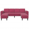 Sofa do salonu 3 pcs Czerwone wino