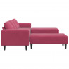 Sofa do salonu 3 pcs Czerwone wino