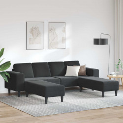 Sofa do salonu 3 pcs Czarny