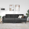Sofa do salonu 3 pcs Czarny