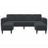 Sofa do salonu 3 pcs Czarny