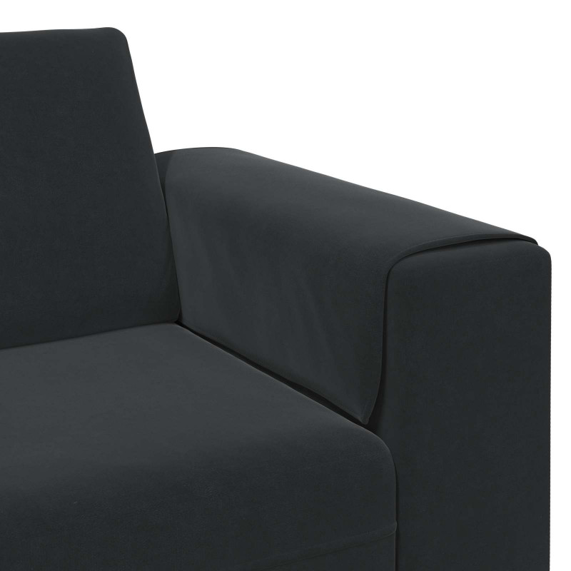 Sofa do salonu 3 pcs Czarny