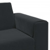 Sofa do salonu 3 pcs Czarny