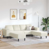 Sofa do salonu 3 pcs Kremowy