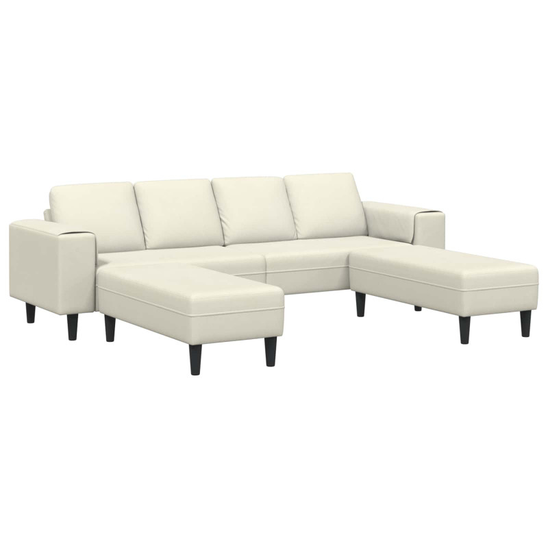 Sofa do salonu 3 pcs Kremowy