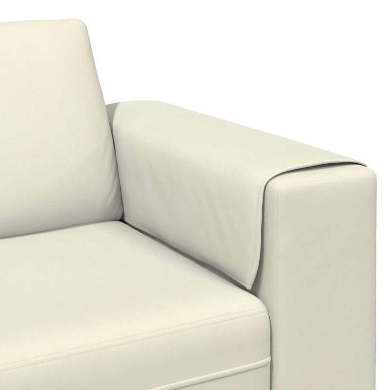 Sofa do salonu 3 pcs Kremowy