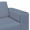 Sofa z poduszką Niebieski 250 x 188 x 76 cm Tkanina sztruksowa