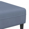 Sofa z poduszką Niebieski 250 x 188 x 76 cm Tkanina sztruksowa