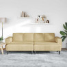 Sofa Szary zielony 250 x 188 x 76 cm Tkanina sztruksowa