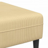 Sofa Szary zielony 250 x 188 x 76 cm Tkanina sztruksowa