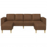 Sofa do salonu 3 pcs Brązowy