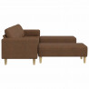 Sofa do salonu 3 pcs Brązowy
