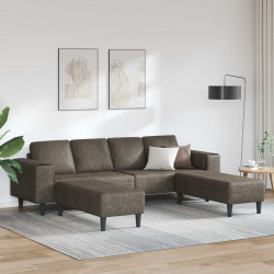 Sofa do salonu 3 pcs Ciemnoszary