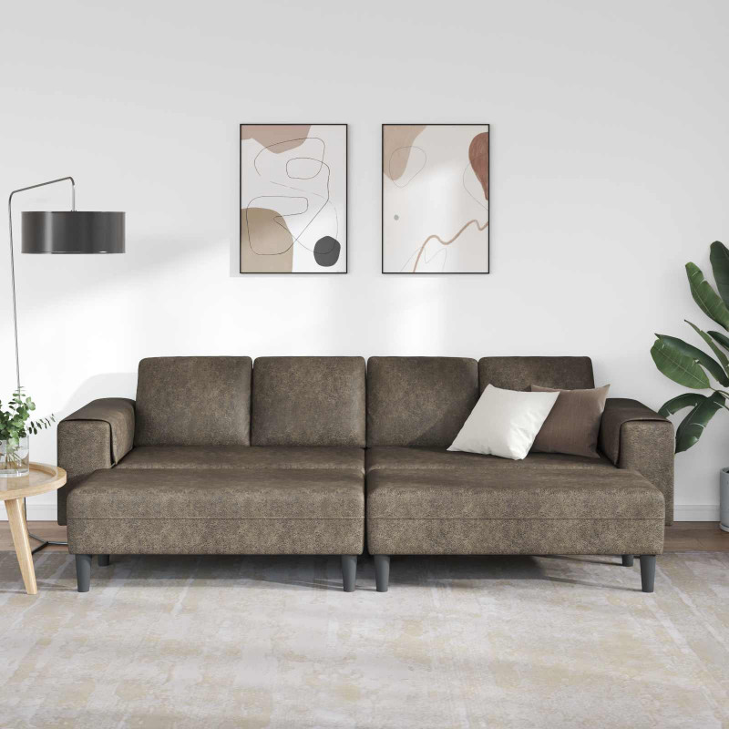 Sofa do salonu 3 pcs Ciemnoszary