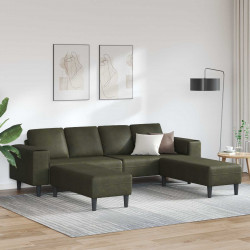 Sofa do salonu 3 pcs Zielony wojskowy
