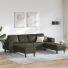 Sofa do salonu 3 pcs Zielony wojskowy