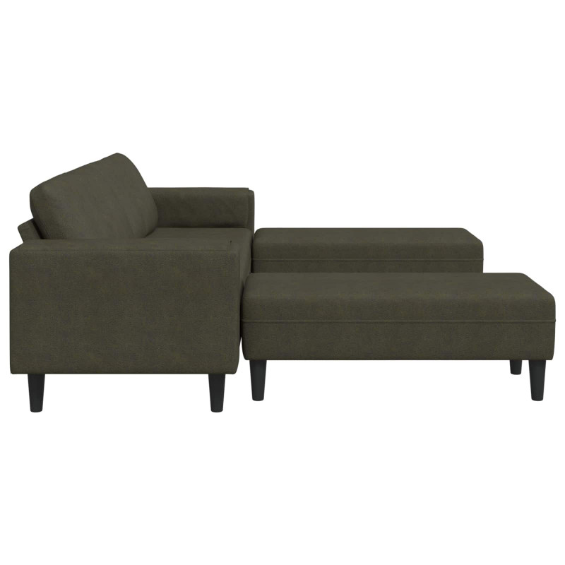 Sofa do salonu 3 pcs Zielony wojskowy