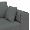 Sofa z poduszką Ciemnoszary 250 x 77 x 76 cm tkanina