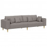 Sofa z poduszką Ciemnoszary 250 x 77 x 76 cm tkanina