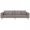 Sofa z poduszką Ciemnoszary 250 x 77 x 76 cm tkanina