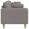 Sofa z poduszką Ciemnoszary 250 x 77 x 76 cm tkanina