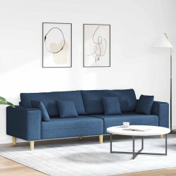 Sofa z poduszką Niebieski 250 x 77 x 76 cm tkanina