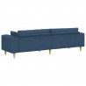 Sofa z poduszką Niebieski 250 x 77 x 76 cm tkanina