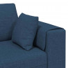 Sofa z poduszką Niebieski 250 x 77 x 76 cm tkanina