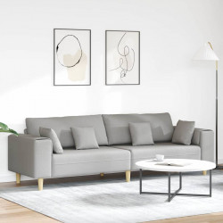 Sofa z poduszką Szary chmur 250 x 77 x 76 cm tkanina