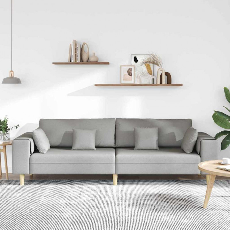Sofa z poduszką Szary chmur 250 x 77 x 76 cm tkanina