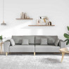 Sofa z poduszką Szary chmur 250 x 77 x 76 cm tkanina