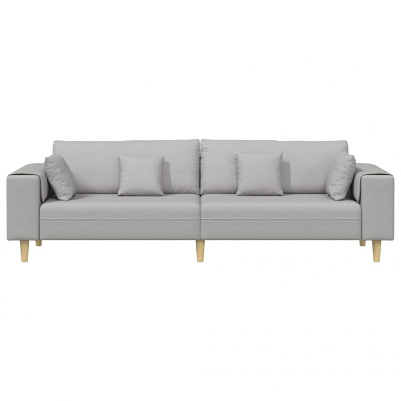 Sofa z poduszką Szary chmur 250 x 77 x 76 cm tkanina