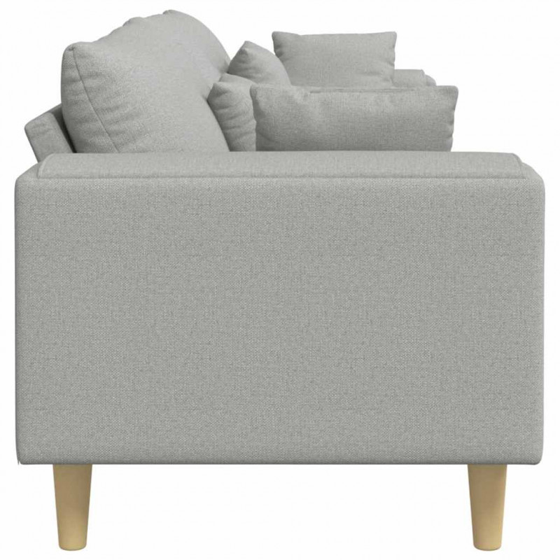 Sofa z poduszką Szary chmur 250 x 77 x 76 cm tkanina