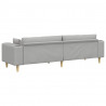 Sofa z poduszką Szary chmur 250 x 77 x 76 cm tkanina