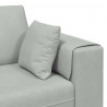 Sofa z poduszką Jasnoszary 250 x 77 x 76 cm Aksamit