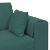 Sofa z poduszką Ciemna zieleń 250 x 77 x 76 cm Aksamit