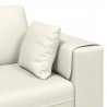 Sofa z poduszką Kremowy 250 x 77 x 76 cm Aksamit