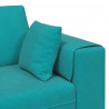 Sofa z poduszką Turkusowy 250 x 77 x 76 cm Aksamit