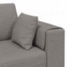 Sofa z poduszką 3 pcs Ciemnoszary tkanina
