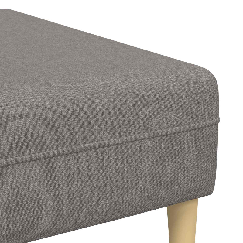 Sofa z poduszką 3 pcs Ciemnoszary tkanina