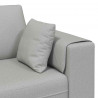 Sofa z poduszką 3 pcs Szary chmur tkanina