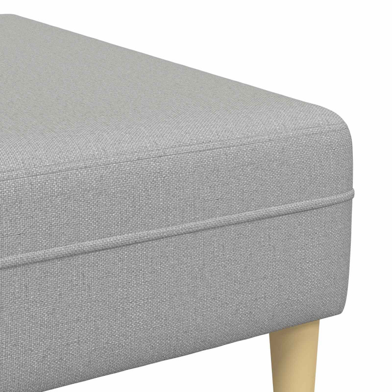 Sofa z poduszką 3 pcs Szary chmur tkanina