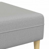 Sofa z poduszką 3 pcs Szary chmur tkanina