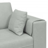Sofa z poduszką 3 pcs Jasnoszary Aksamit