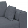 Sofa z poduszką 3 pcs Ciemnoszary Aksamit