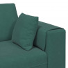 Sofa z poduszką 3 pcs Ciemna zieleń Aksamit