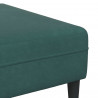 Sofa z poduszką 3 pcs Ciemna zieleń Aksamit