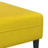 Sofa z poduszką 3 pcs Żółty Aksamit