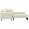 Sofa z poduszką 3 pcs Kremowy Aksamit